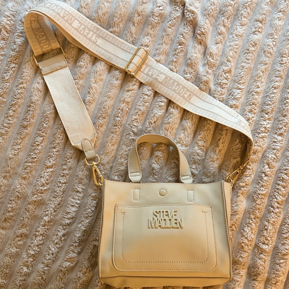 Steve Madden Beige Crossbody Bag